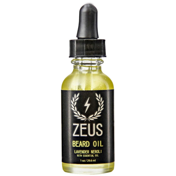Zeus Lavender Neroli Beard Oil Front Label